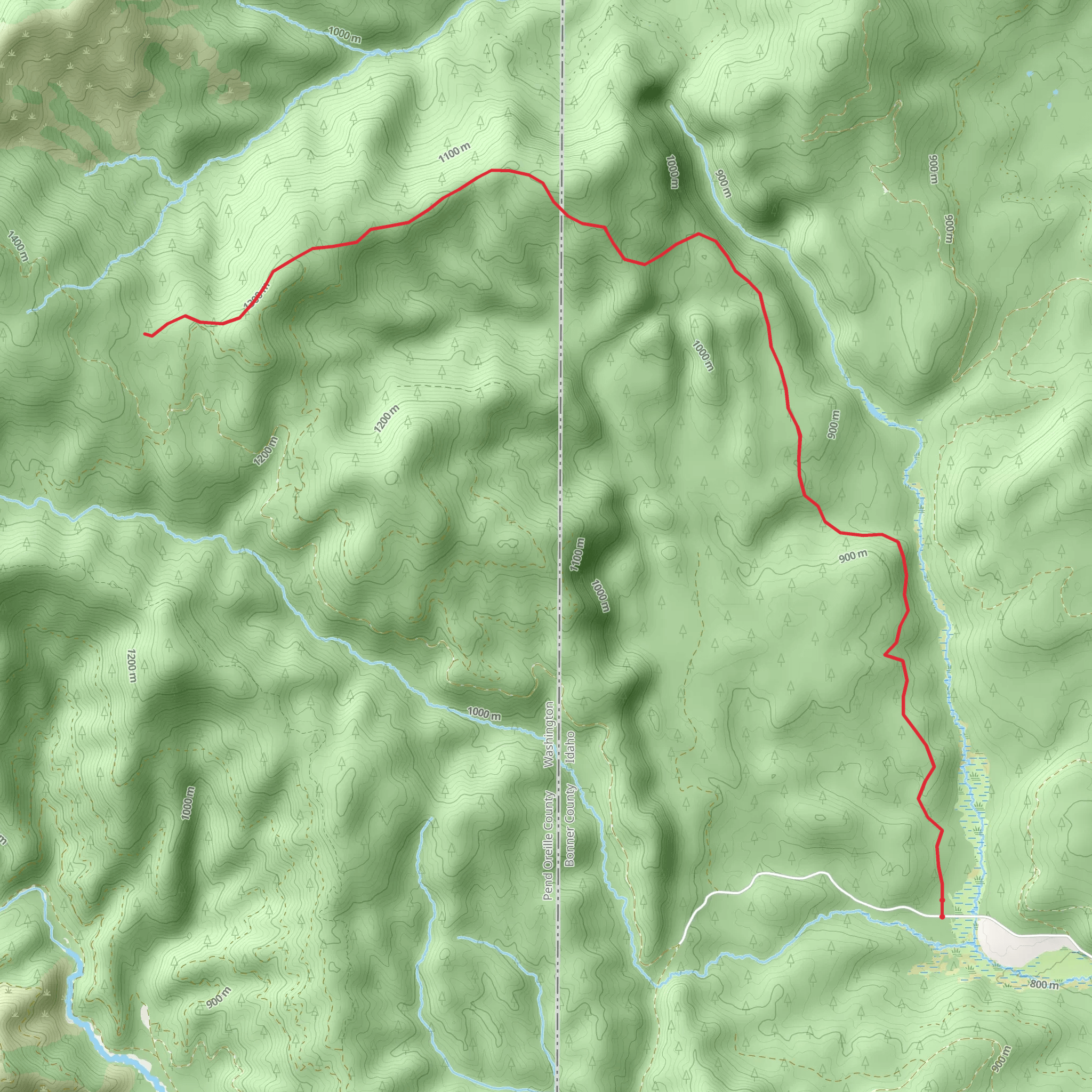 North Lamb Trail mobile static map