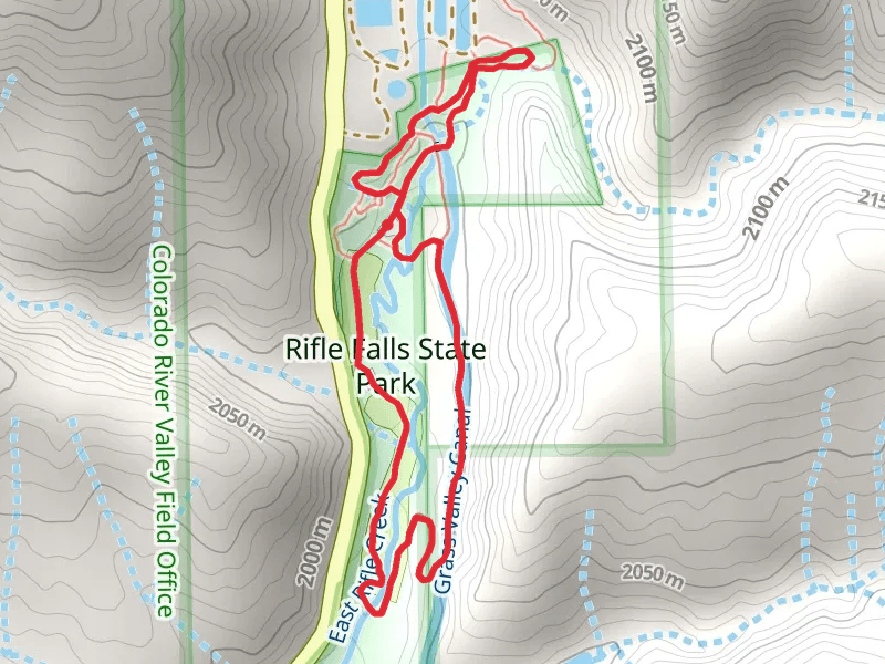 Rifle Falls State Park Loop