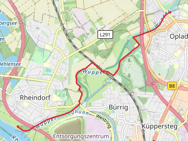 Ruhlach to Rheinkassel via Wupperweg