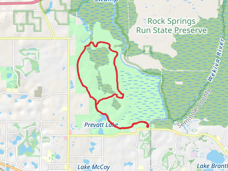 Barrel Spring and Wekiwa Springs State Park Loop