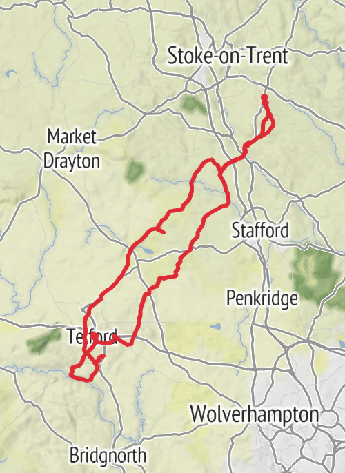 Stafford Cycling mobile static map
