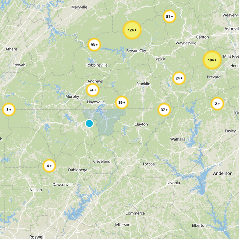 Towns County Static Map