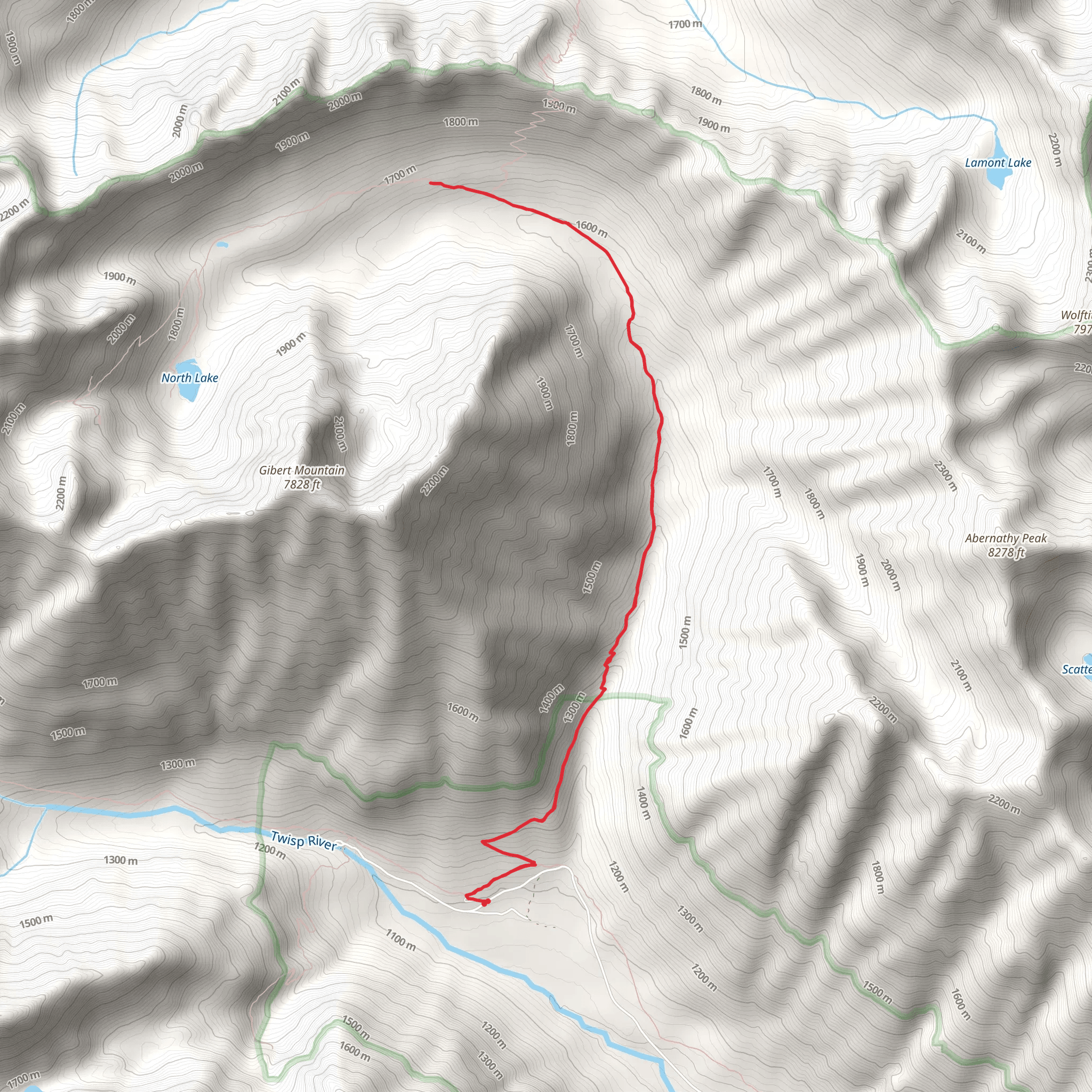 North Creek Trail mobile static map
