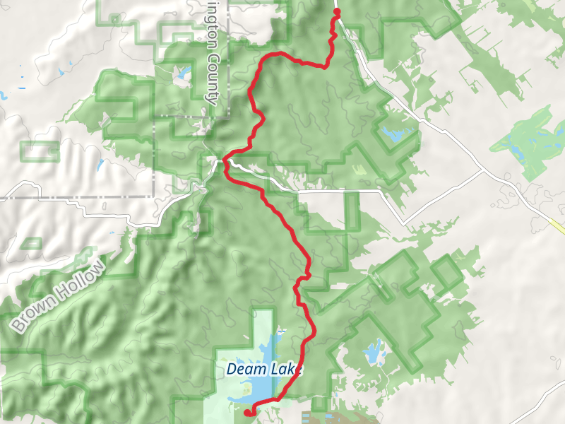 Knobstone Trail, Round Knob and Deam Lake