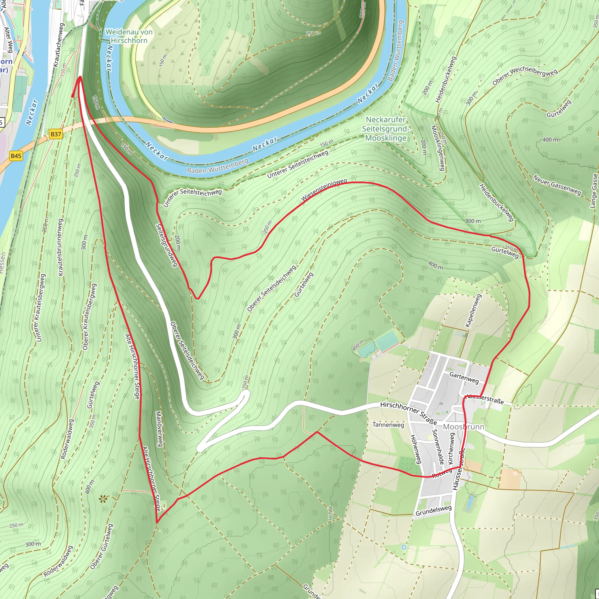 Wiesensteinigweg Loop mobile static map