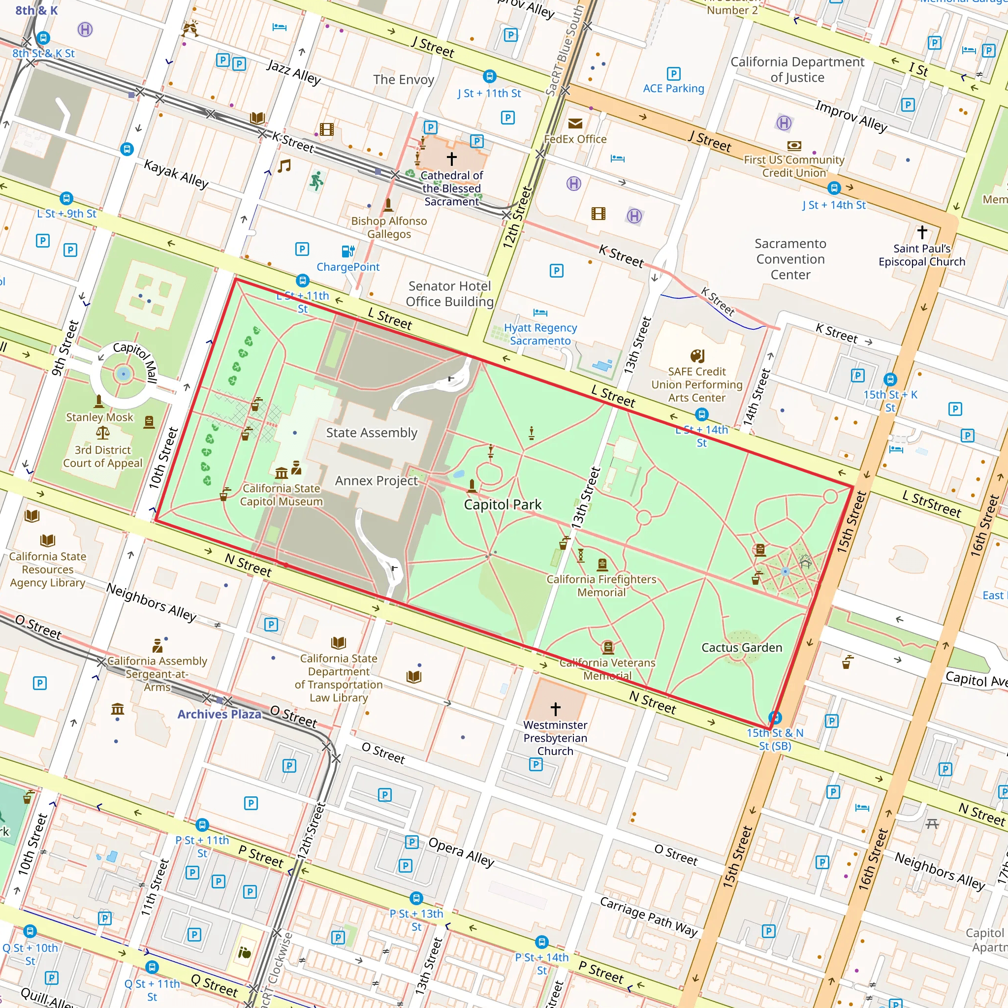 Governor Hiram W Johnson Memorial Parkway Loop mobile static map