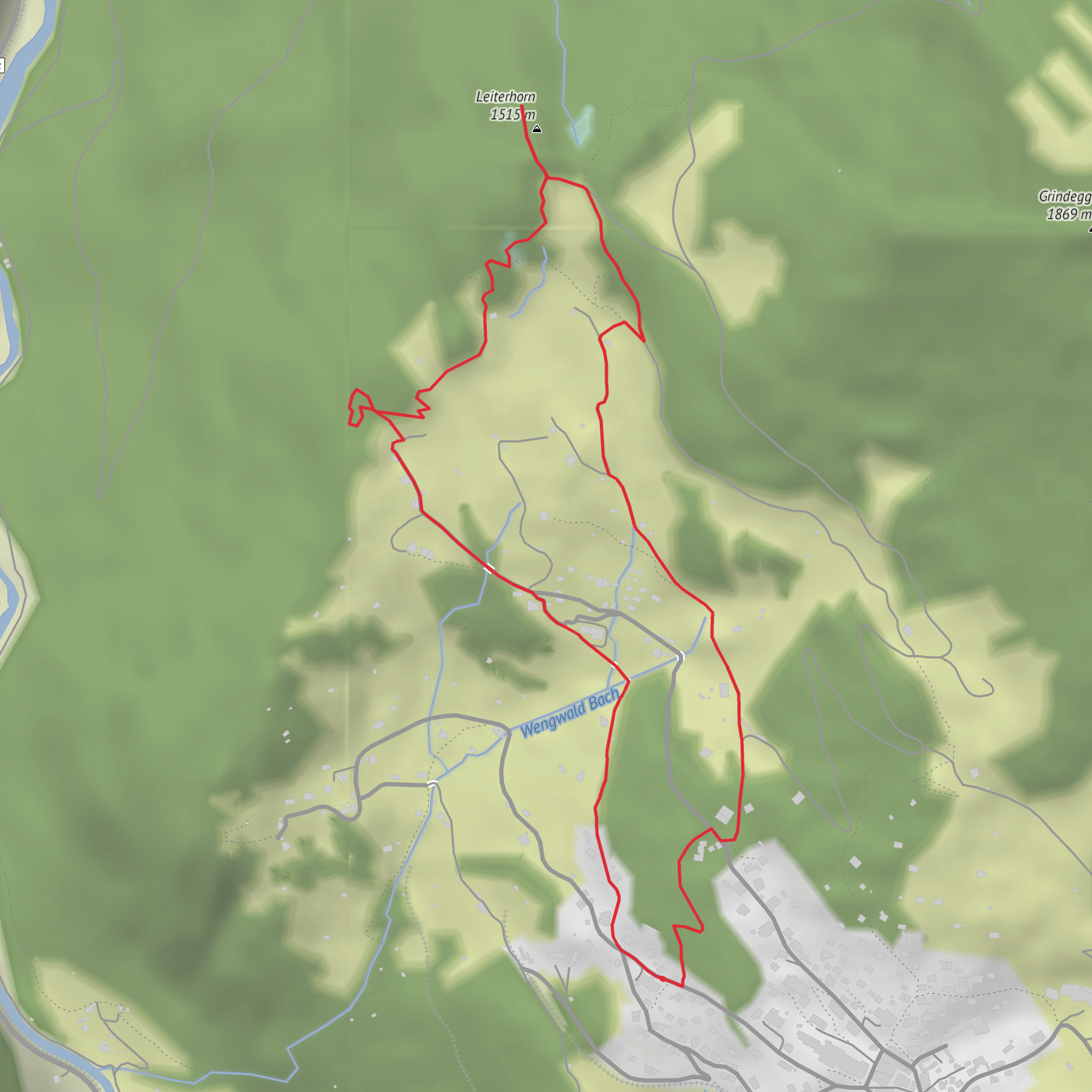 Stäublisegg and Leiterhorn Loop mobile static map