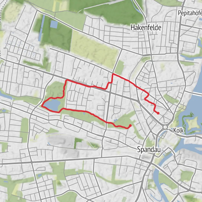 Hike from Berlin mobile static map