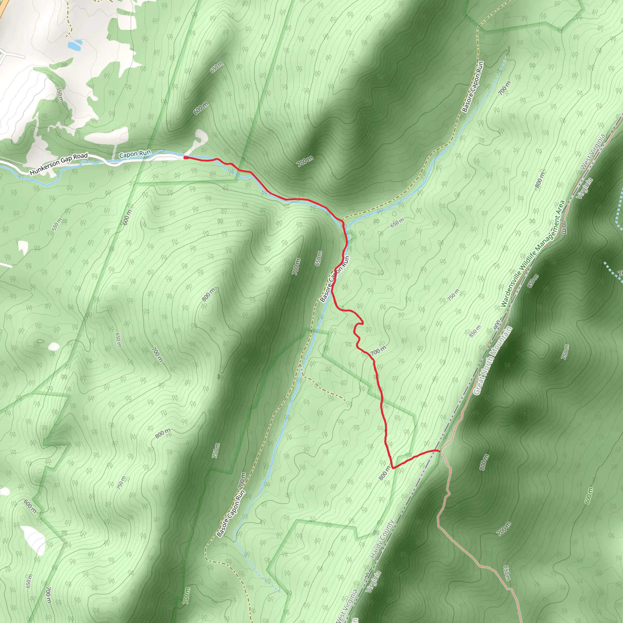 Snyder Trail via Great Eastern Trail mobile static map