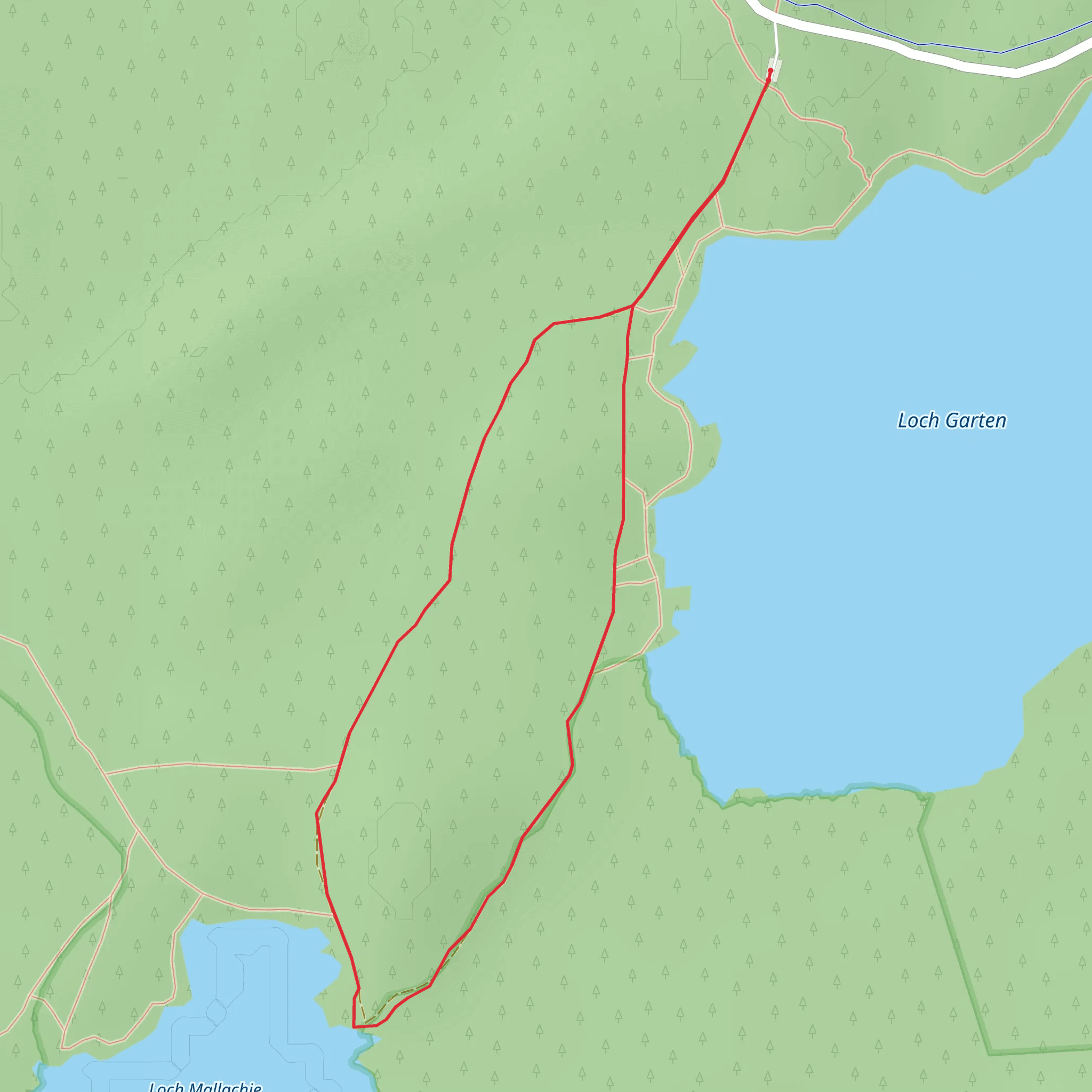 Loch Malachie Walk mobile static map