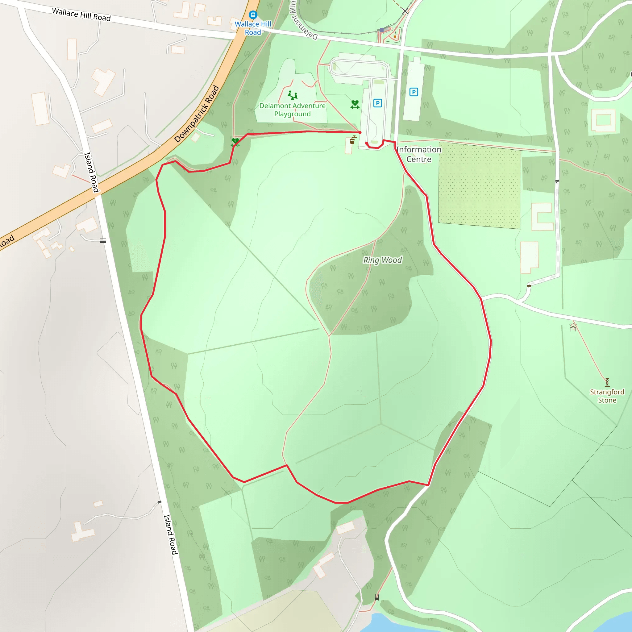 Delamont Mullagh Walk mobile static map
