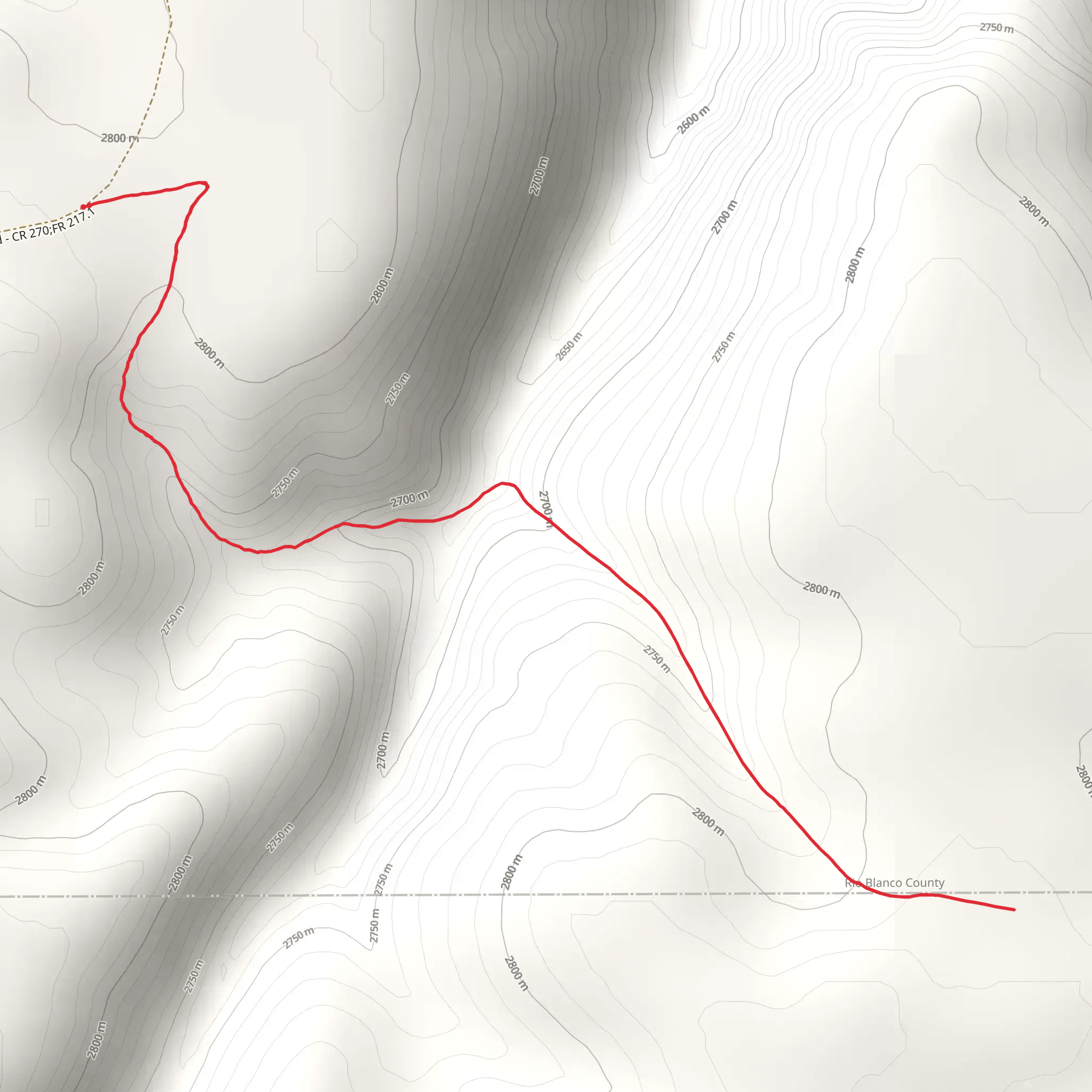 Middle Miller Trail mobile static map