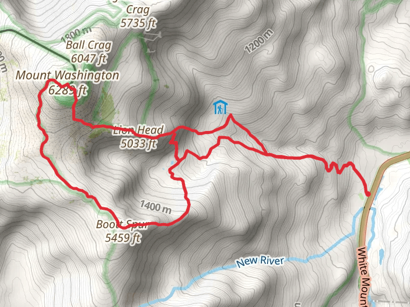 Mount Washington, Davis Path, Boott Spur Loop via Pinkham Notch