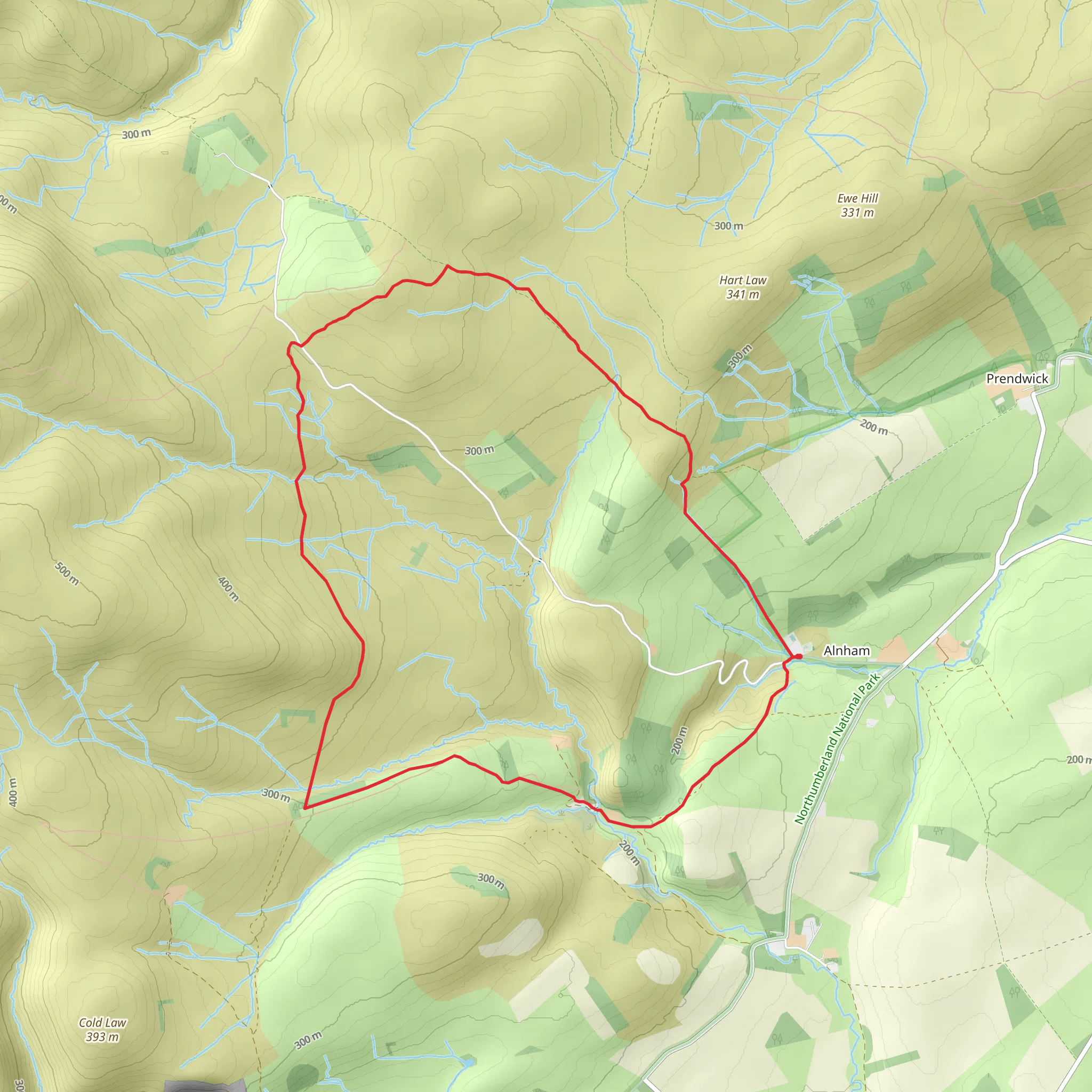 The Shepherds Cairn Walk mobile static map