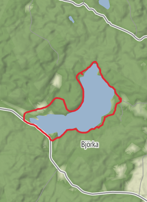 Björkasjöstigen mobile static map