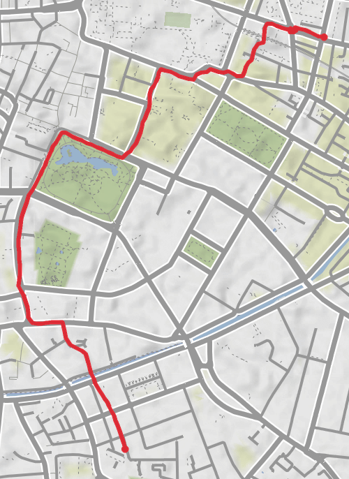 County Dublin Walking mobile static map