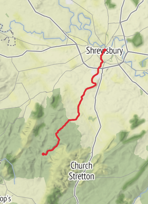 Shropshire way stage 1 mobile static map