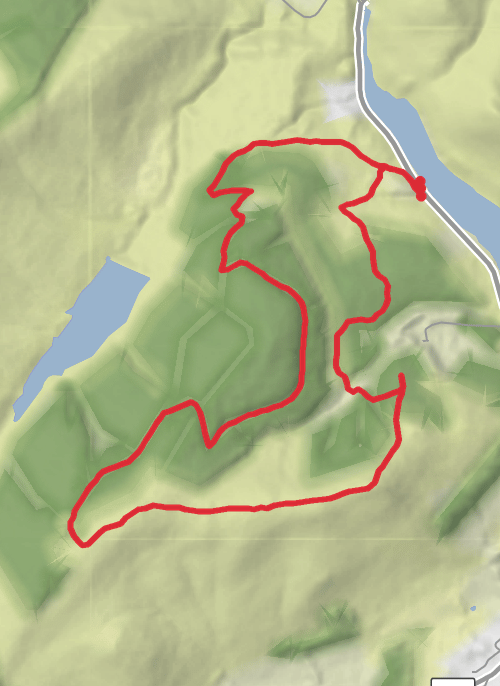 Recce'd walk of Auchlinsky, Commonedge and Seamab circular mobile static map