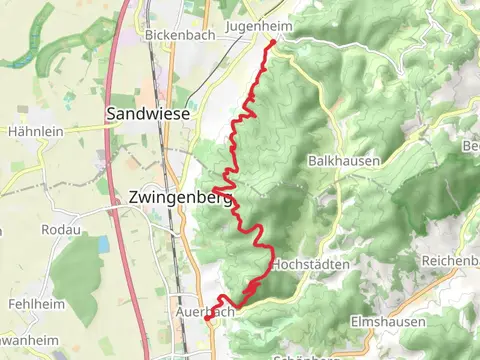Ludwigstrasse to Auerbach via Hessebnweg