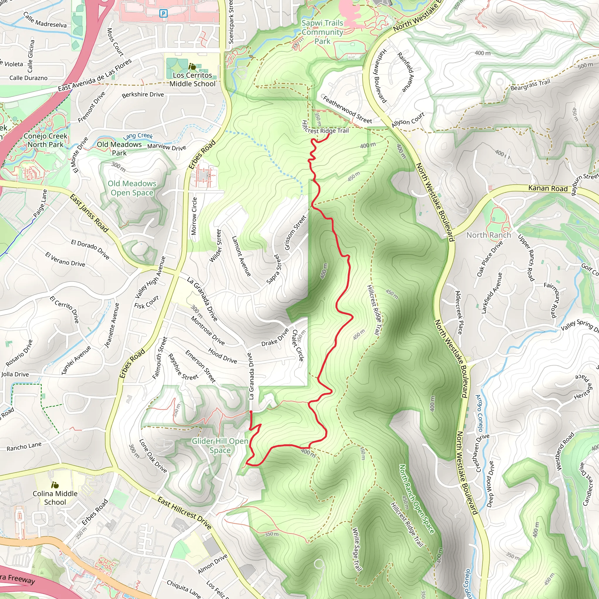 White Sage Trail mobile static map