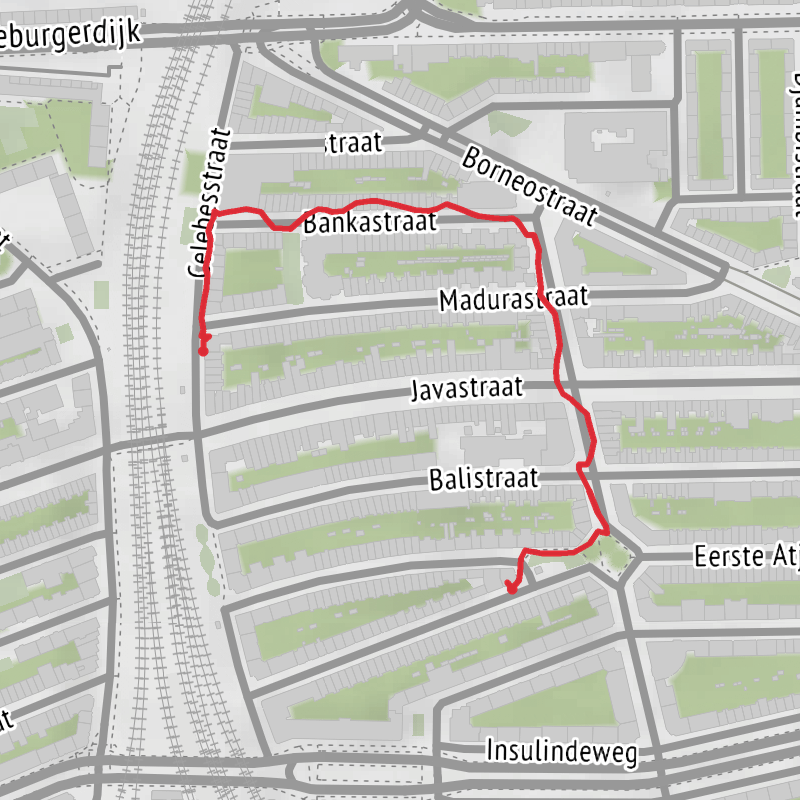 A map preview of the recording Amsterdam Wandelen.