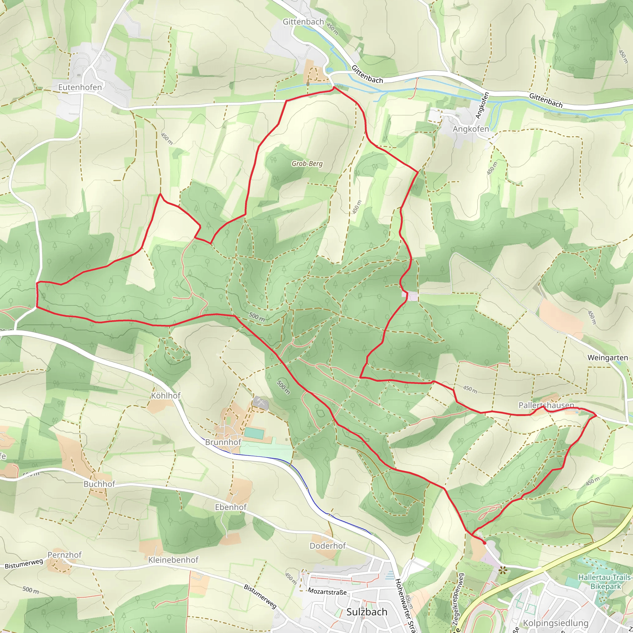 Kapellen Runde mobile static map