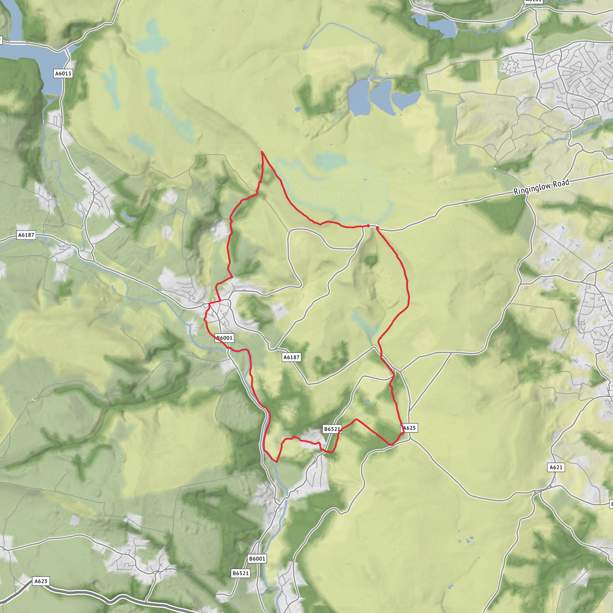 Burbage Loop mobile static map