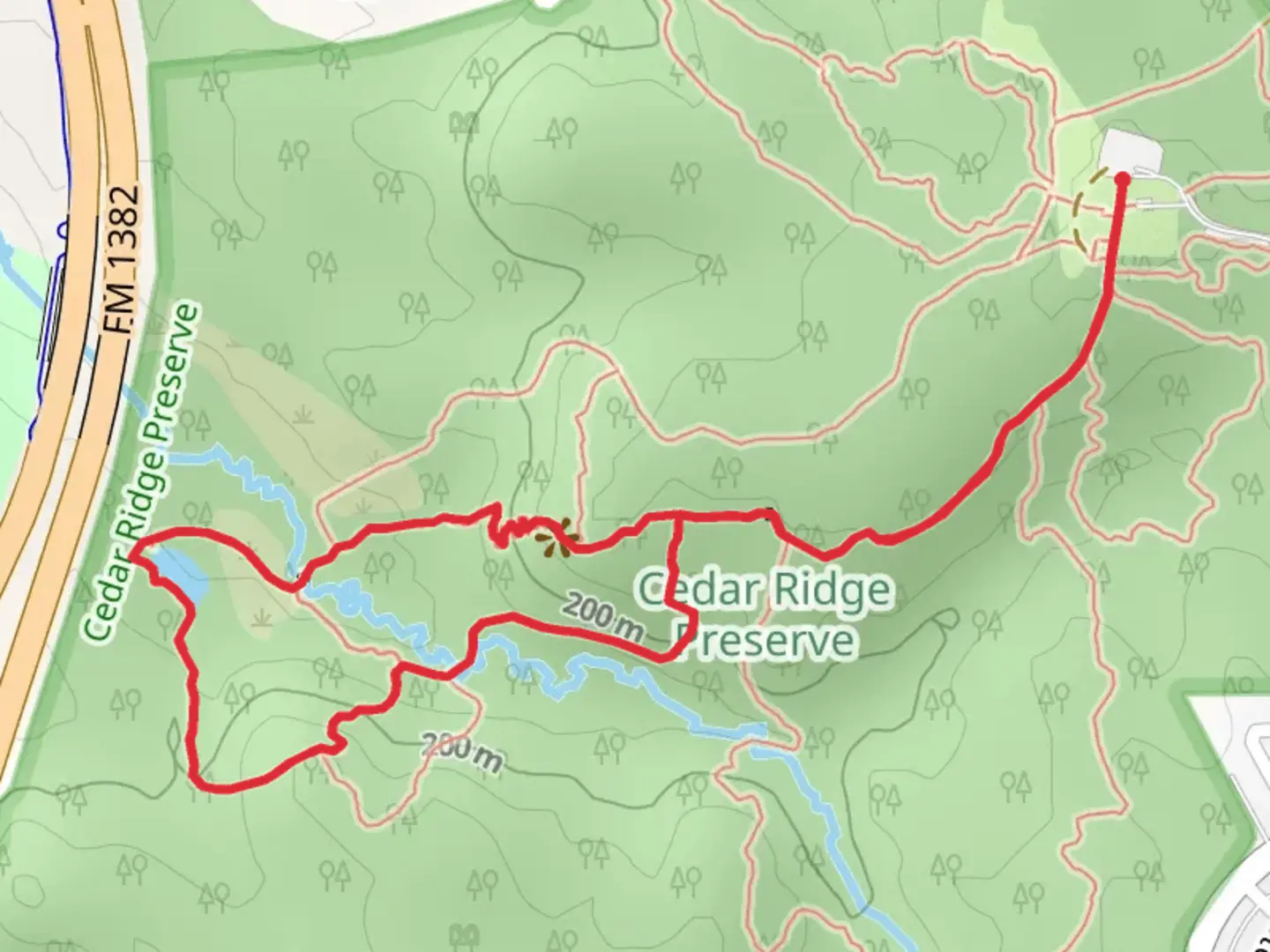 An image depicting the trail Fossil Valley - Cattail Pond Loop Trail and its surrounding area.