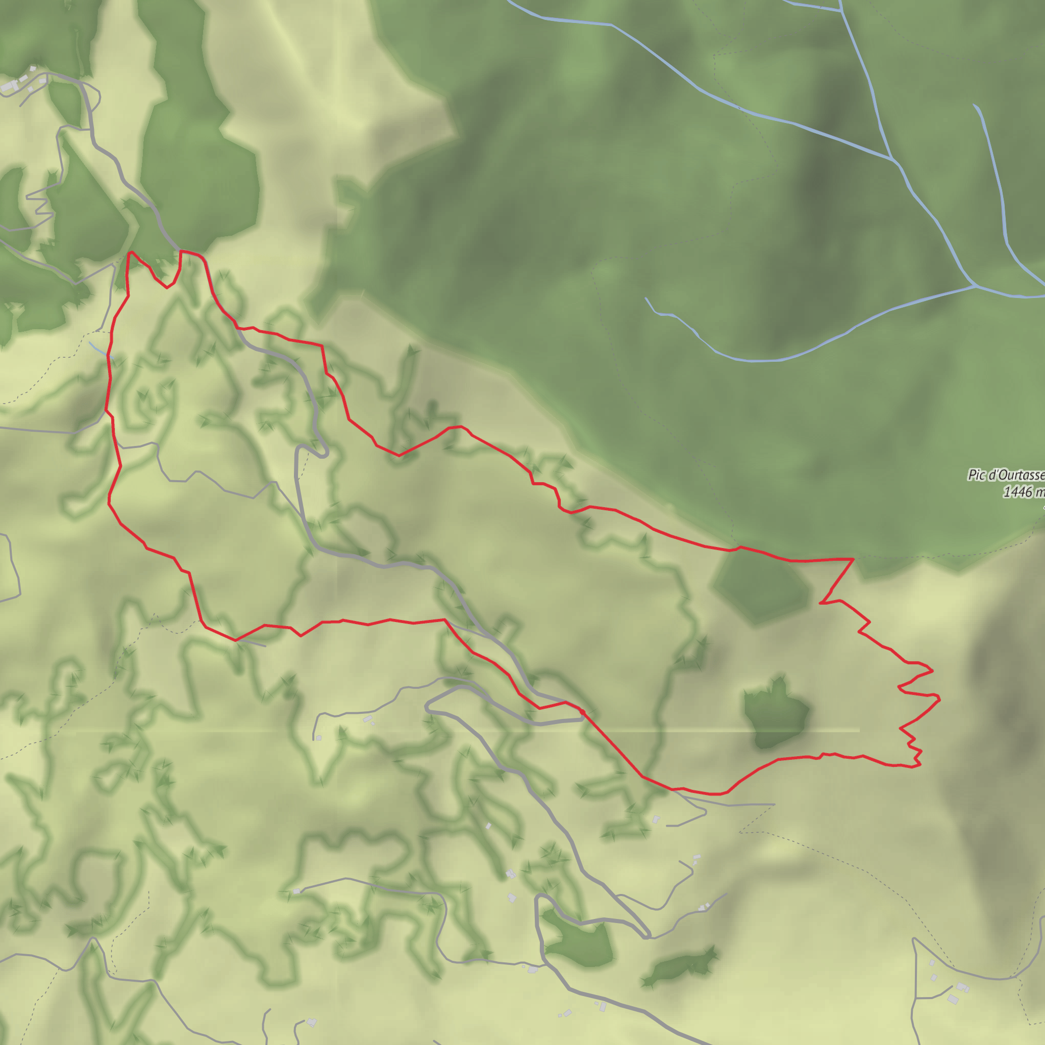 The Bois d'Arce Loop mobile static map