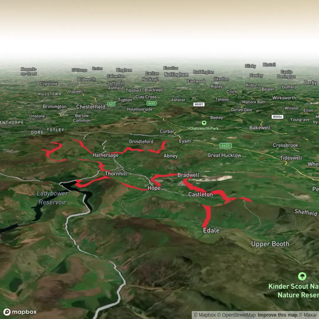 An image depicting the trail Hope Pilgrimage and its surrounding area.