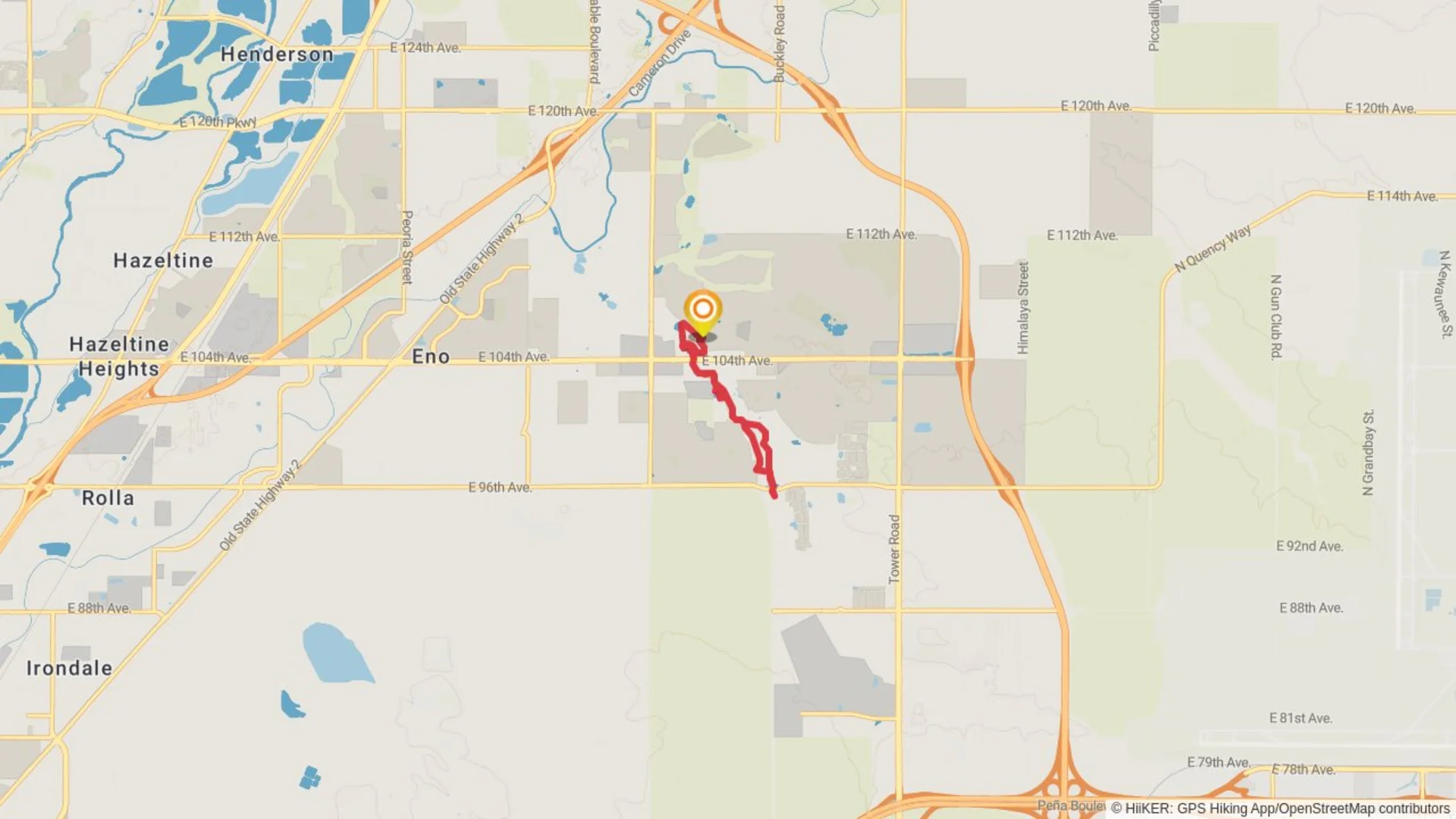 An image depicting the trail Second Creek Loop Trail and its surrounding area.