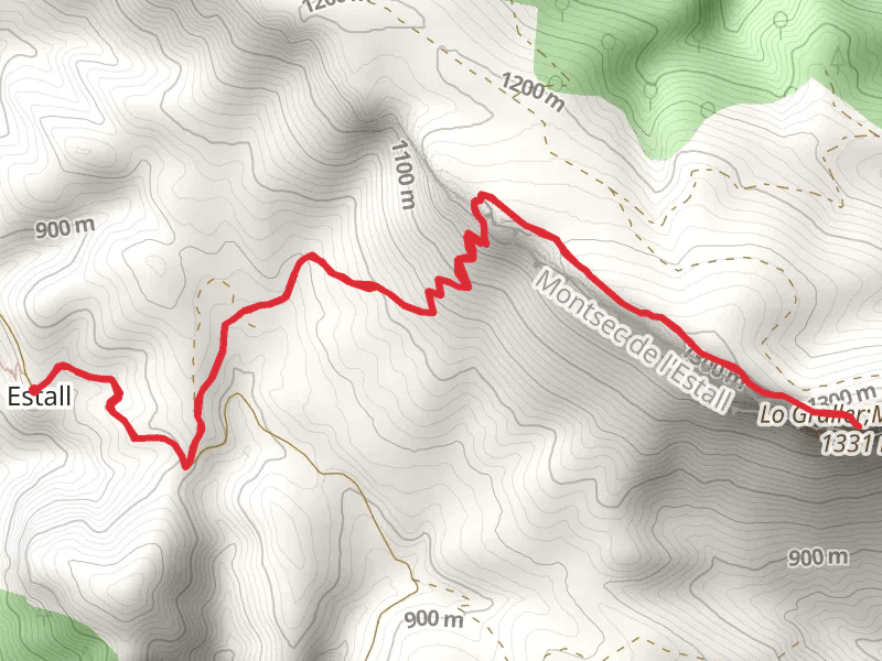 Camino L'Estall - Summit of Montsec PR HU 200