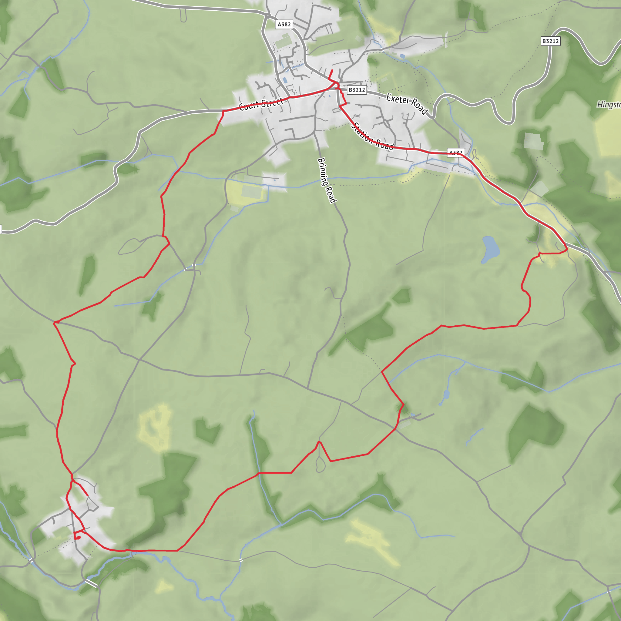 North Bovey Loop mobile static map