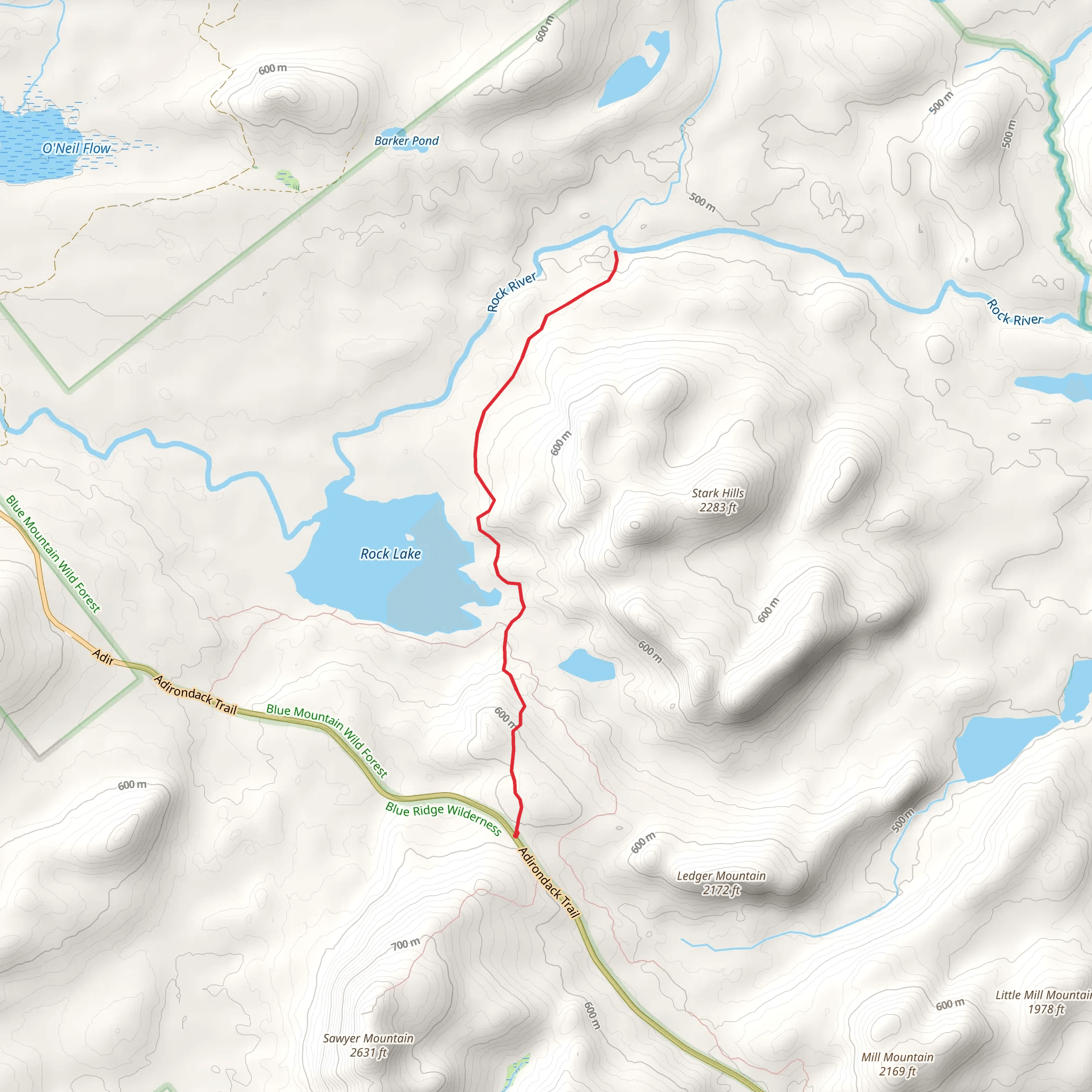 Rock River Trail mobile static map