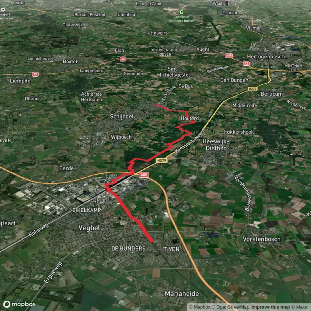An image depicting the trail 1353-roots-natuurpad-etappe-28 and its surrounding area.