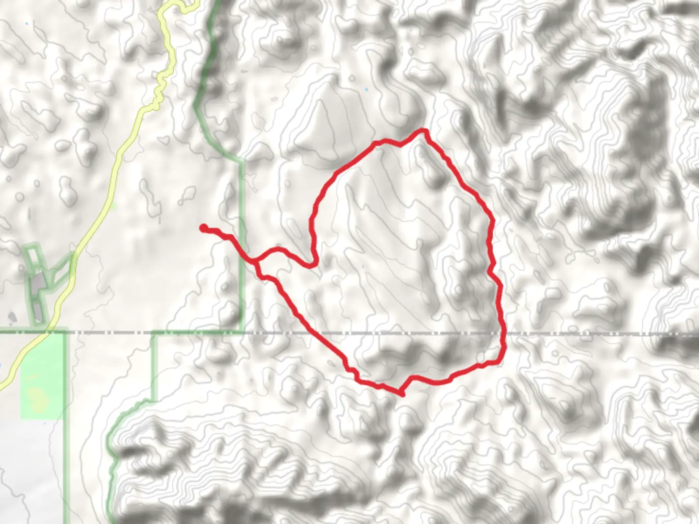 An image depicting the trail Boulder Trail Second Water Loop Trail and its surrounding area.