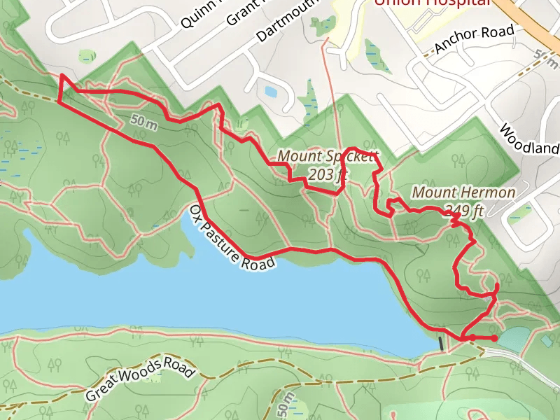 Mount Hermon and Mount Spickett Loop via Ox Pasture Road