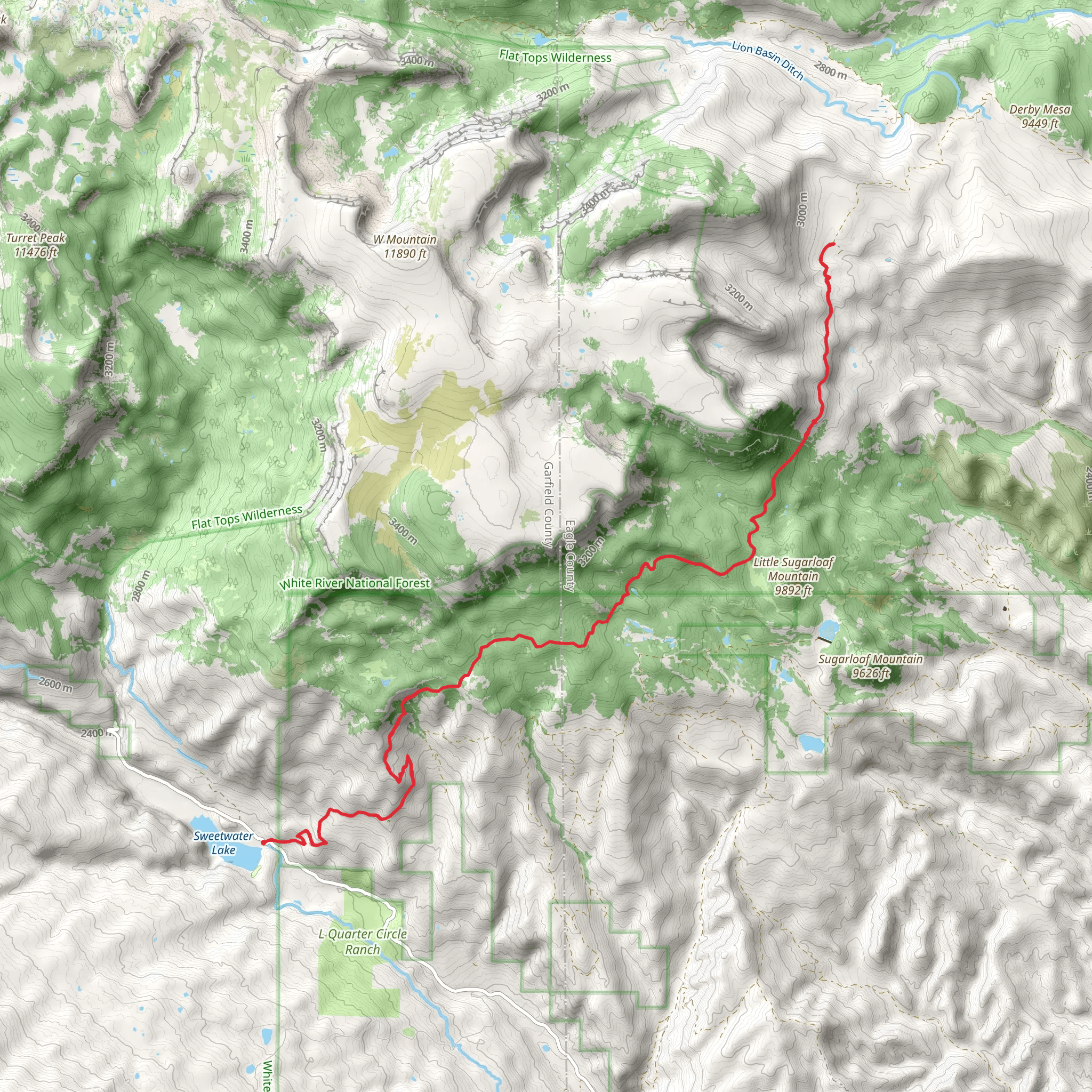 Ute - Sweetwater Trail mobile static map