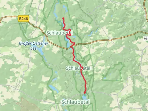 Siehdichum to Schlaubemuehle via Schlaubetal Wanderweg