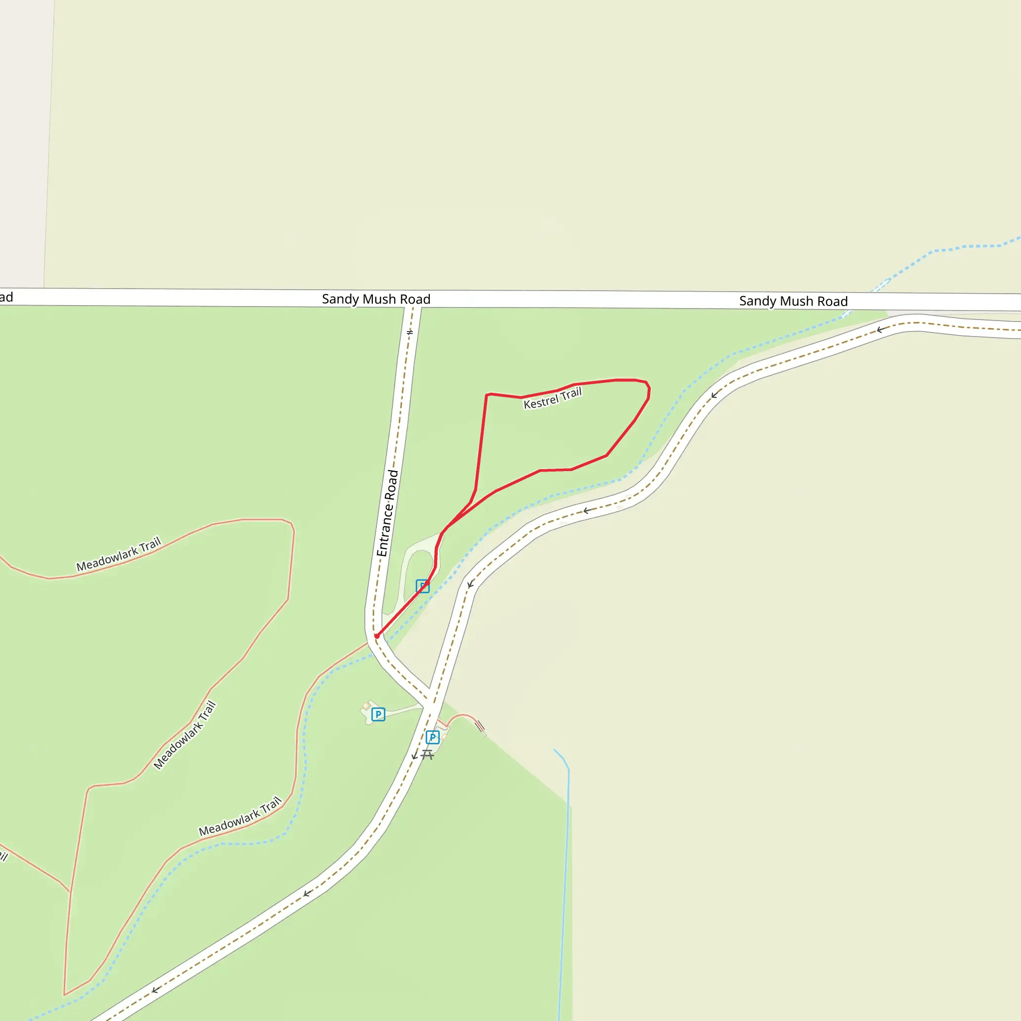 Kestrel Trail mobile static map