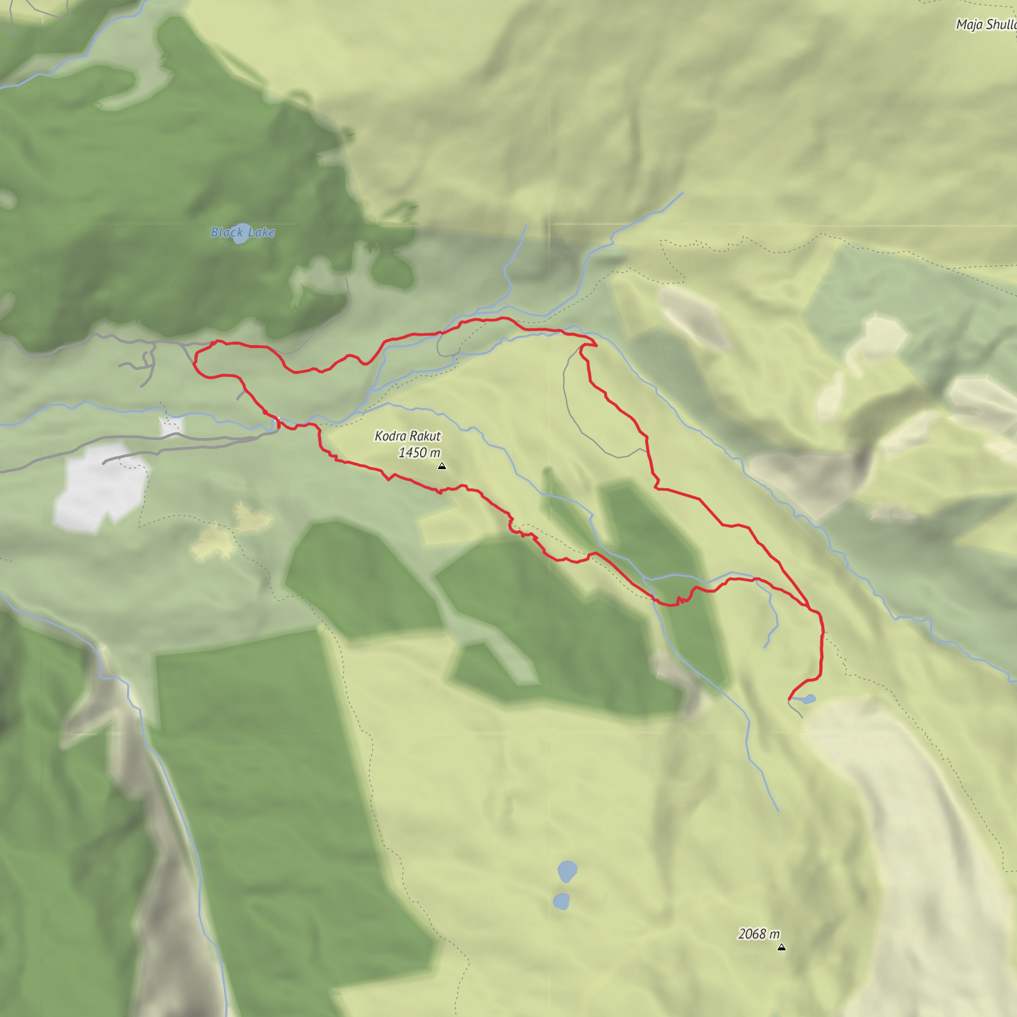 Hike from Radomirë mobile static map