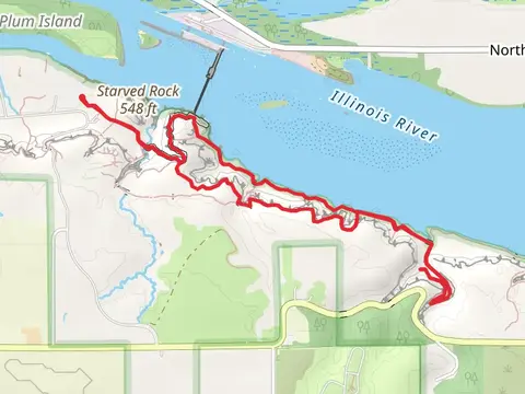 Loop along Illinois River - Starved Rock