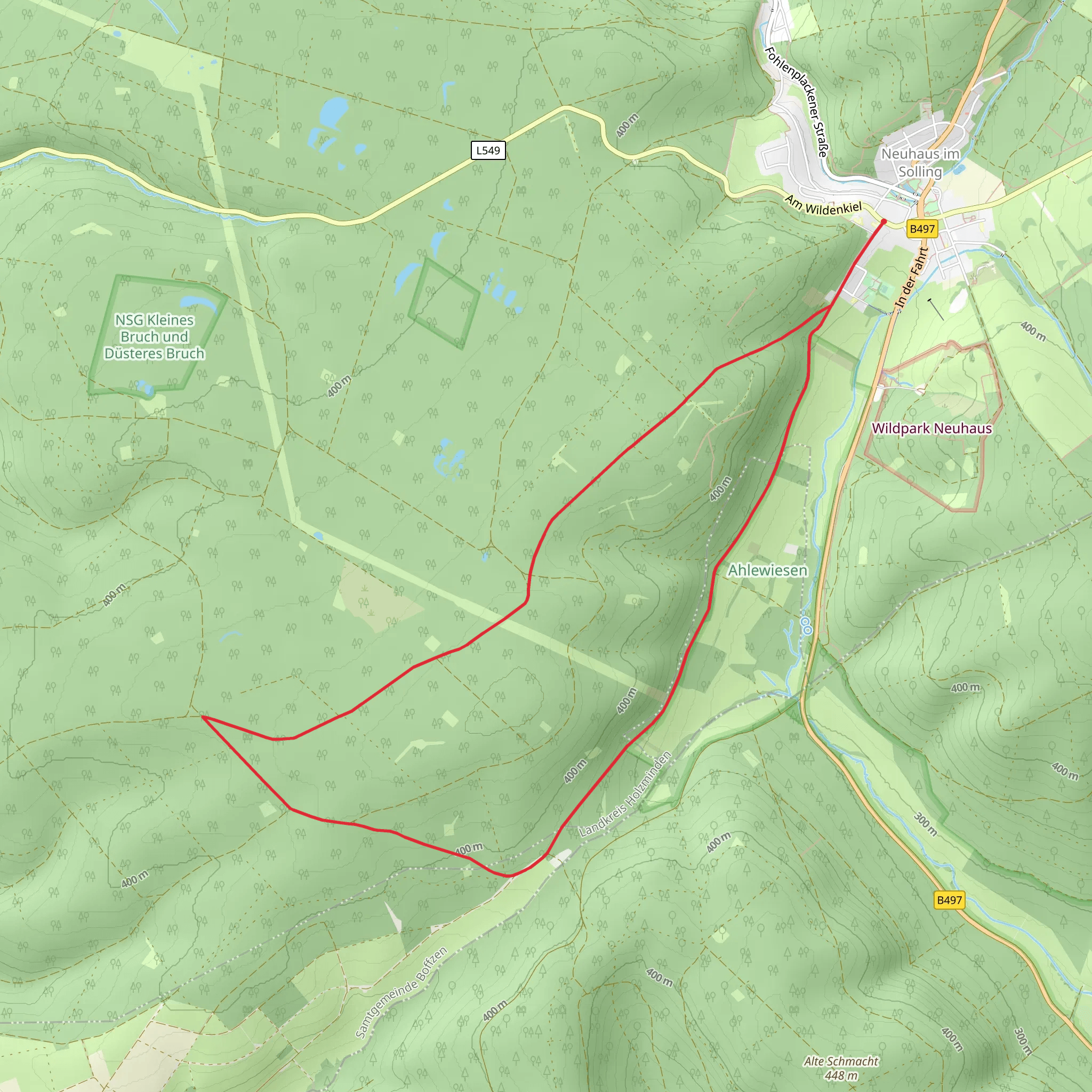 Fürstenberger Allee and Roter Weg Loop mobile static map