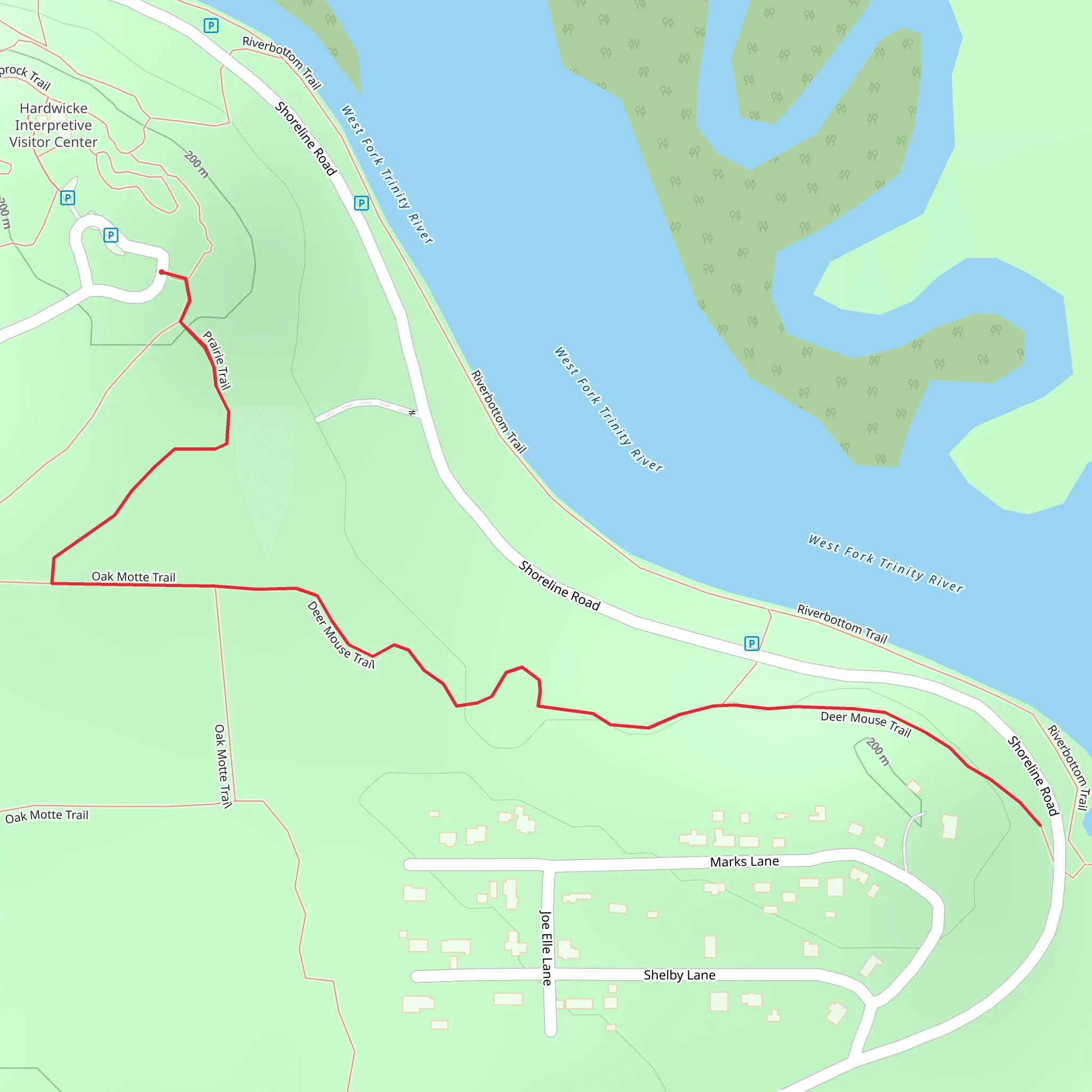 Prairie Trail Deer and Mouse Trail mobile static map