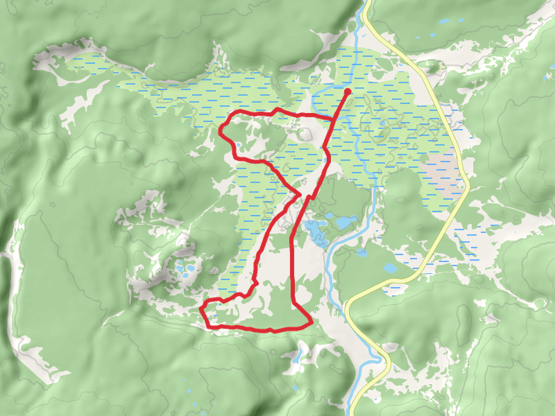 Sentinel Meadows Trail and Fairy Falls Trail