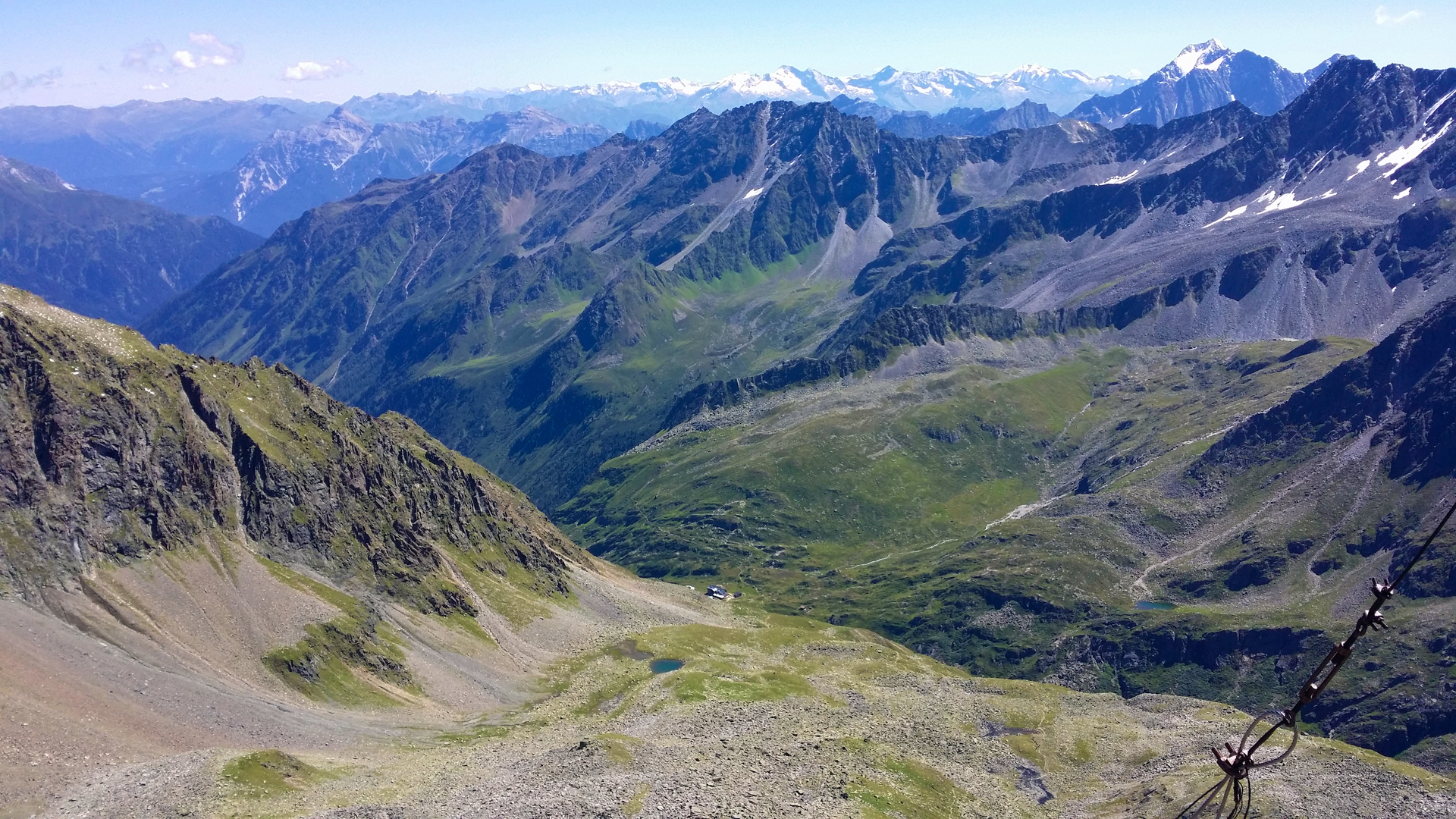 An image depicting the trail Stubai High Trail and its surrounding area.