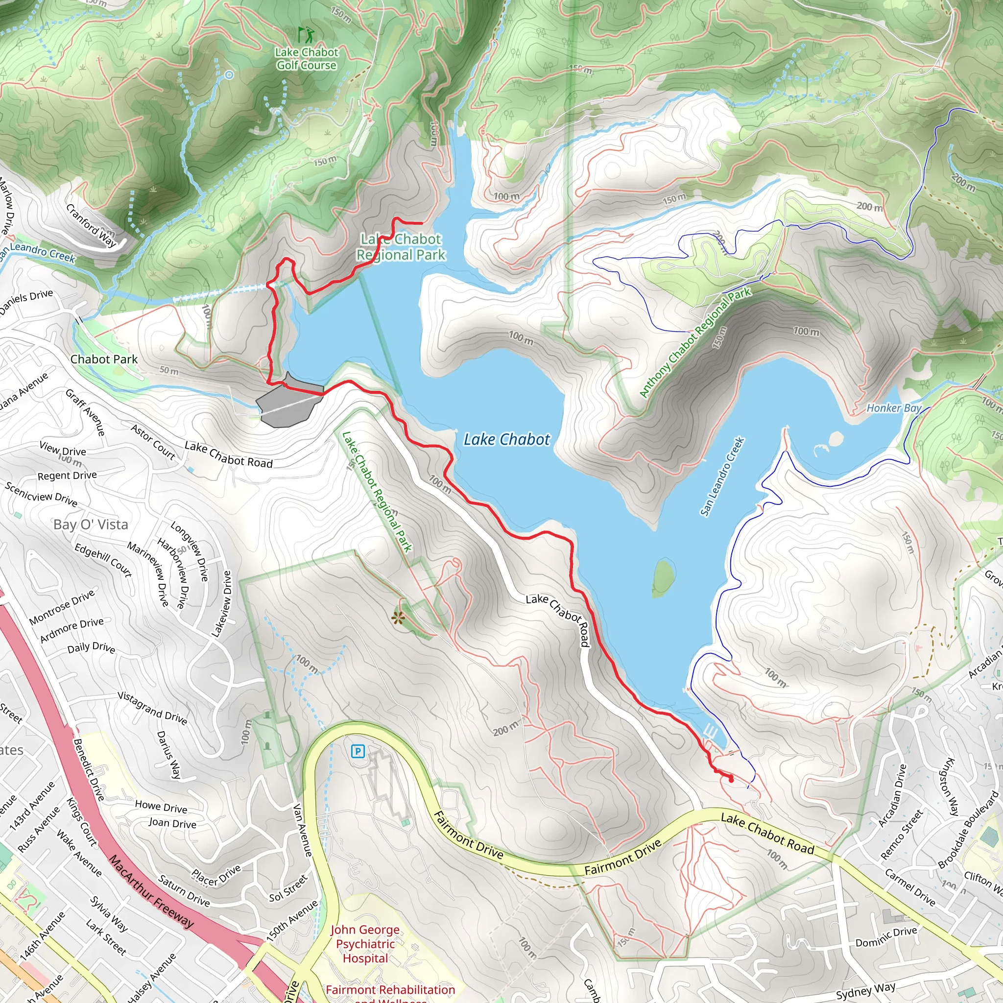 Bass Cove - West Shore Trail mobile static map