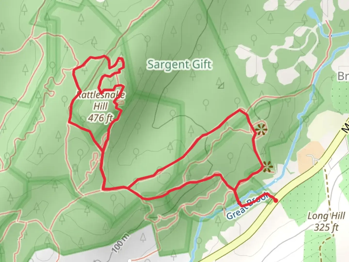 Rattlesnake Hill and Bob Horton Trail Loop | Worcester County | Massac