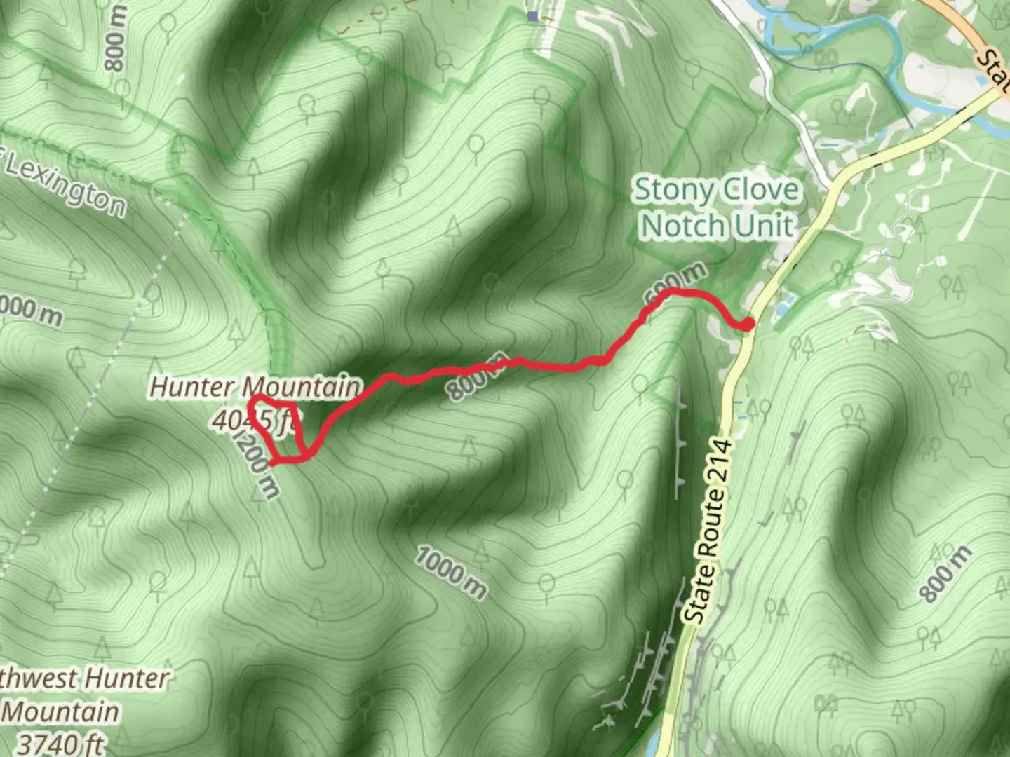 An image depicting the trail Becker Hollow Trail Loop and its surrounding area.