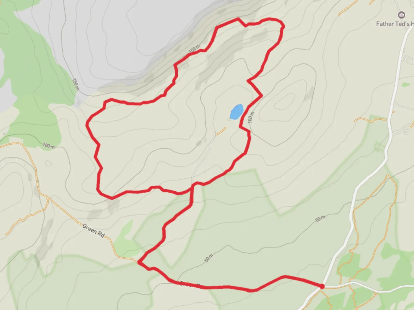 An image depicting the trail Lough_Avalla_1 and its surrounding area.